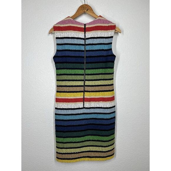 Sonia Rykiel Rainbow Striped Sheath Dress 36 French Terry Boucle US Small - Picture 4 of 7